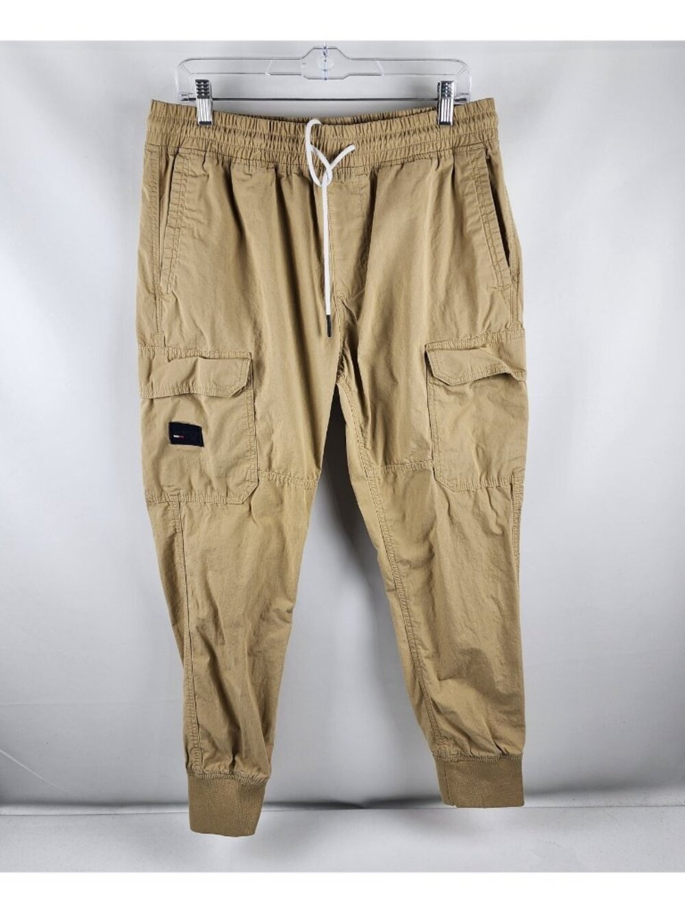 Tommy Hilfiger Pants Men Large Tan Tommy Jeans Vintage Y2K Cargo Joggers (32x28)